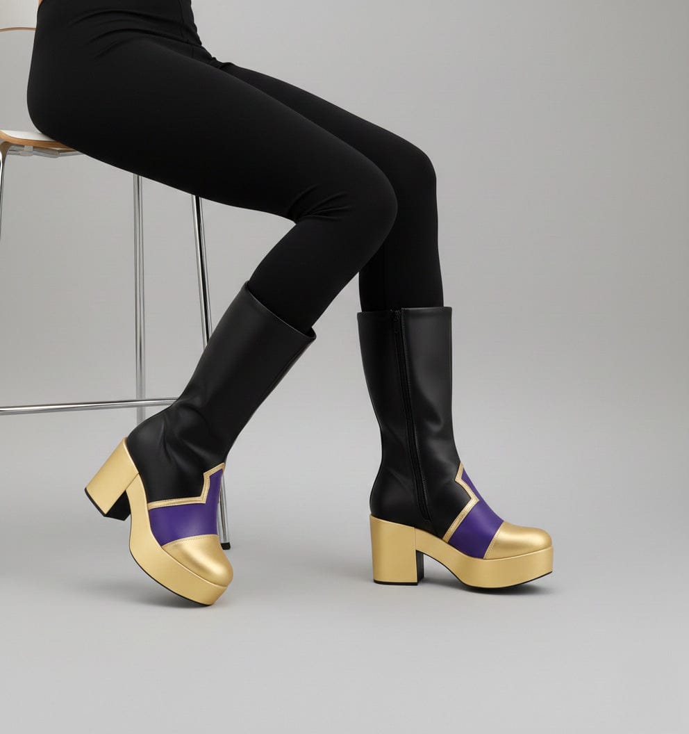 Boots / 32 Twisted Wonderland Azul Ashengrotto Dorm Uniform Cosplay Shoes