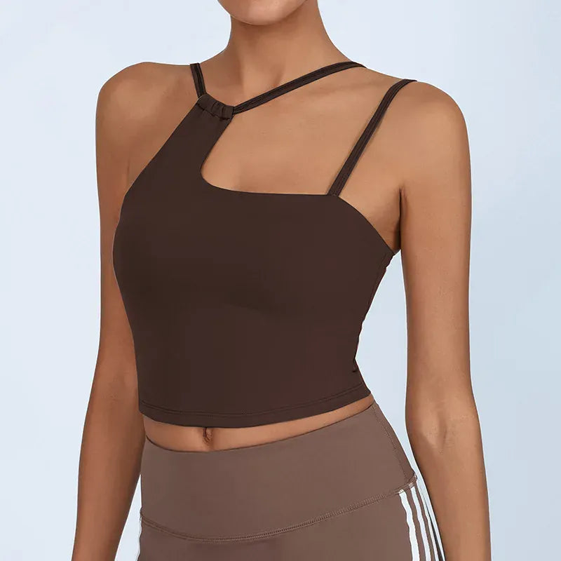 Brown / M Yoga Fitness Training Top (Victorious NanoLift Bra)