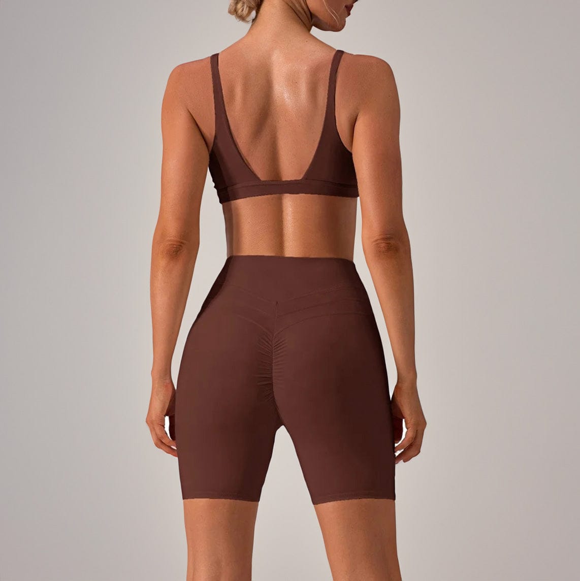 Brown / S Victorious Escape Women's Bra and Scrunch Shorts XXIIV