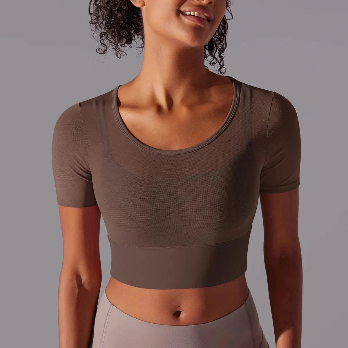 Brown / S Victorious ExoShape Sports Top