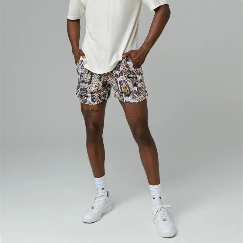 Brown Snake / XXXL Victorious Venom Mesh Breathable Shorts