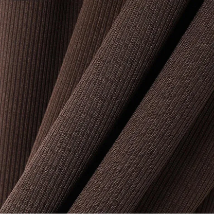 Buckle Belt Straps Ribbed Tank Top