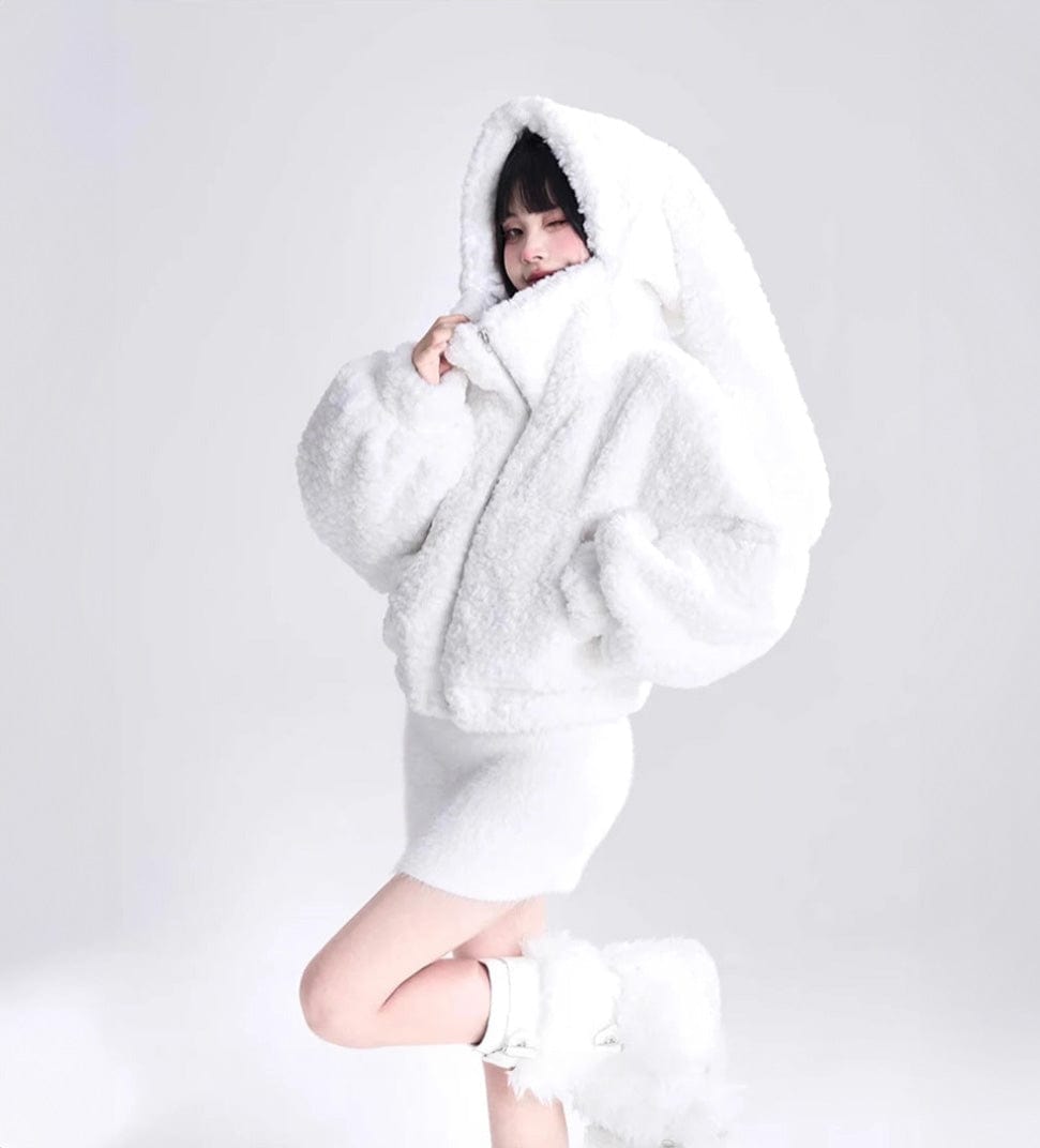 Bunny White / S Victorious Hikari Frost Warm Coat
