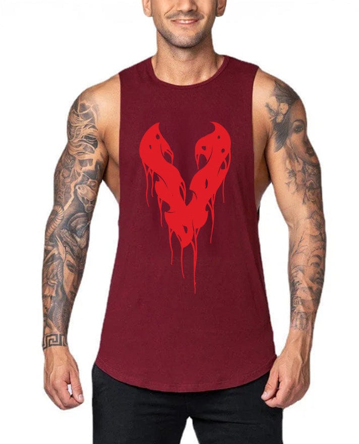 Burgundy / M Victorious Symbiote Japan Gym Tank Top