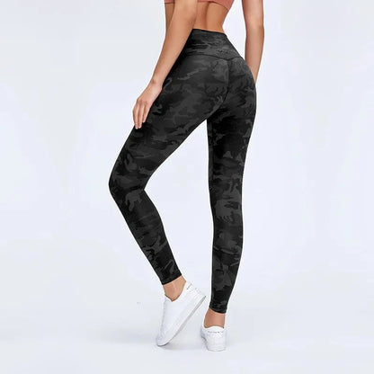 Camo Leggings Women Sportswear/ High Waisted / Naked-feeling/ Victorious Wilderness Run