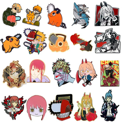 Chainsaw Man Anime Enamel Pin Cosplay