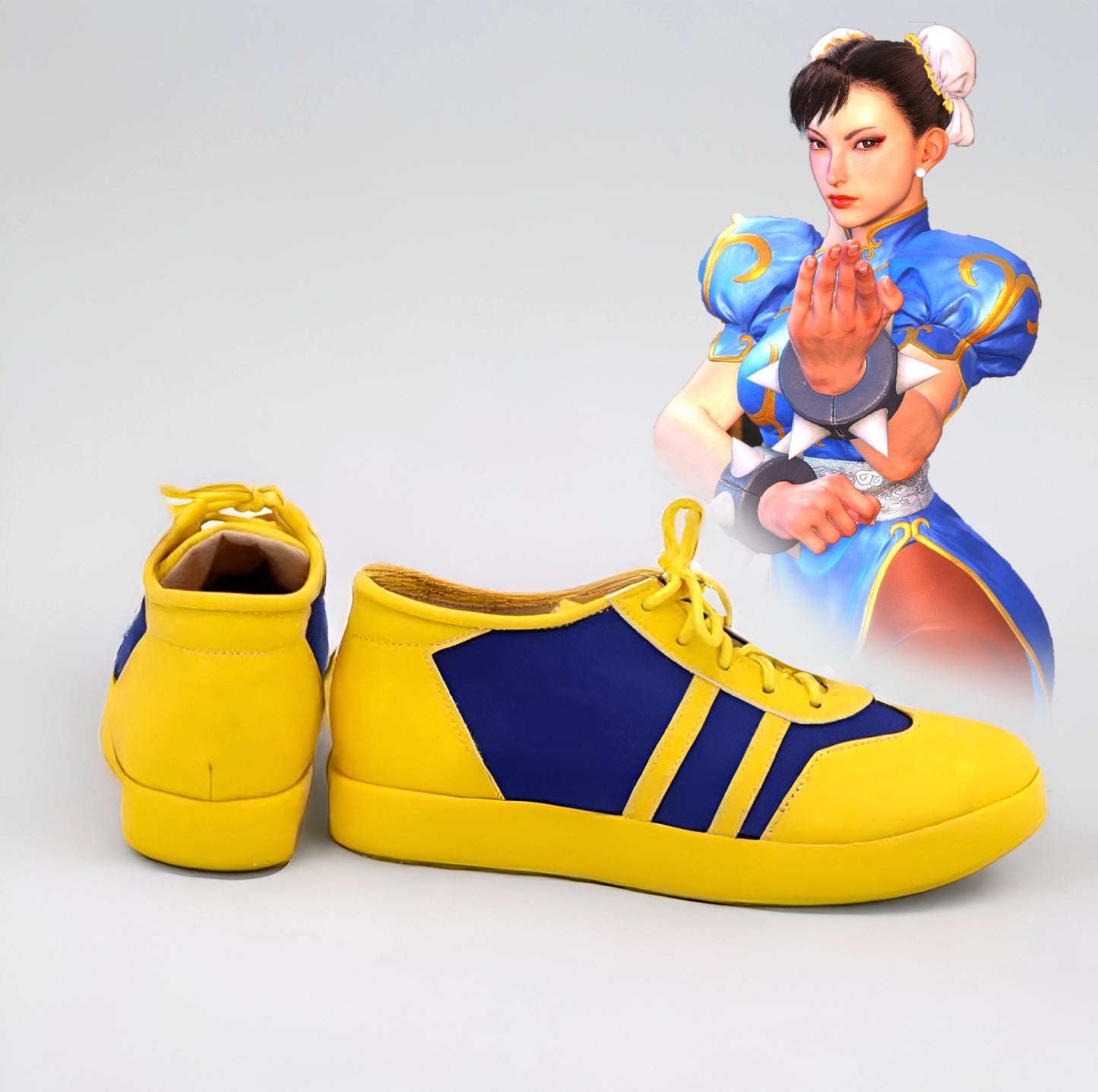 Street Fighter Chun Li Shoes / Yellow Sports Shoes
