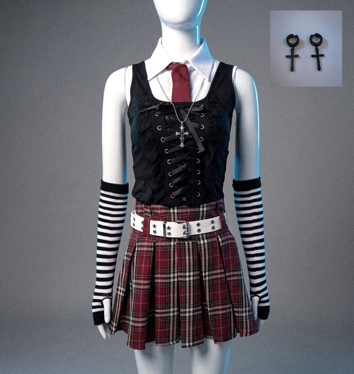 Clothes Earring Note / S Misa Amane Dark Academia Cosplay Costume by Victorious
