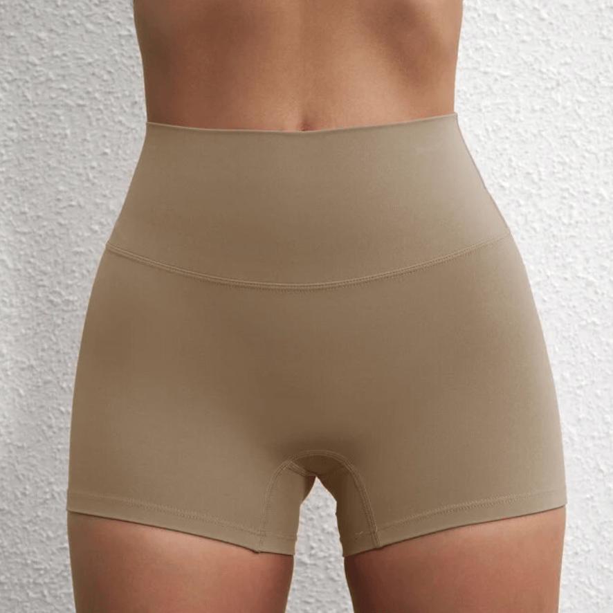 Cocoa / S-2 Women's 3" Gym Shorts / Yoga shorts (Ellie Seattle)