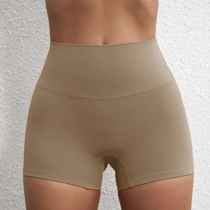 Cocoa / S-2 Women's 3" Gym Shorts / Yoga shorts (Ellie Seattle)