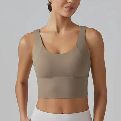 Cocoa / S Victorious Cascade Trail V-Back Sports Bra