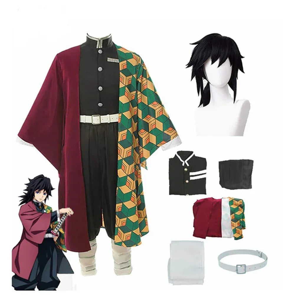 Costume and Wig / 110 Demon Slayer Giyu Tomioka Cosplay