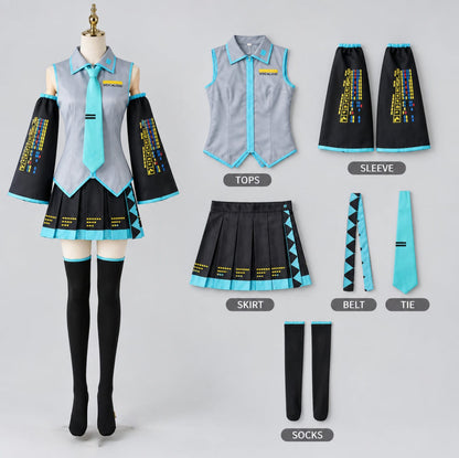 Costume C / XXS Miku Uniform Cosplay Costume