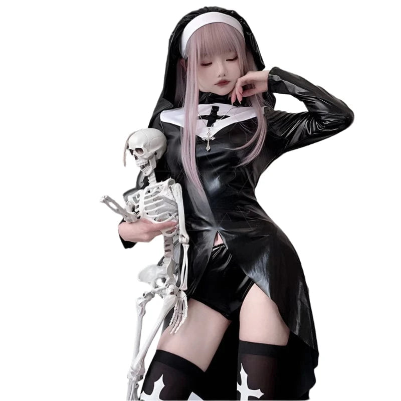 Costume No Socks / S Vampire Nun Uniform Cosplay