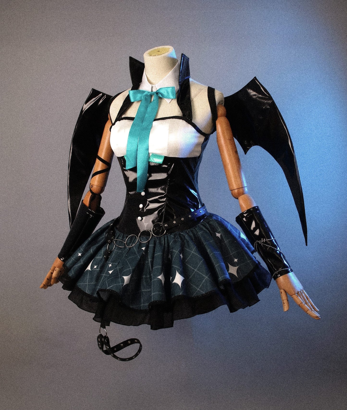 Costume Only / XS Vampire Miku Cosplay Costume/ Anime Vampire Hatsune Miku Cosplay Uniform