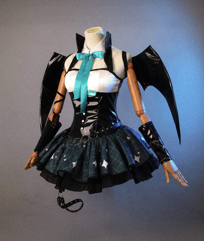 Costume Only / XS Vampire Miku Cosplay Costume/ Anime Vampire Hatsune Miku Cosplay Uniform