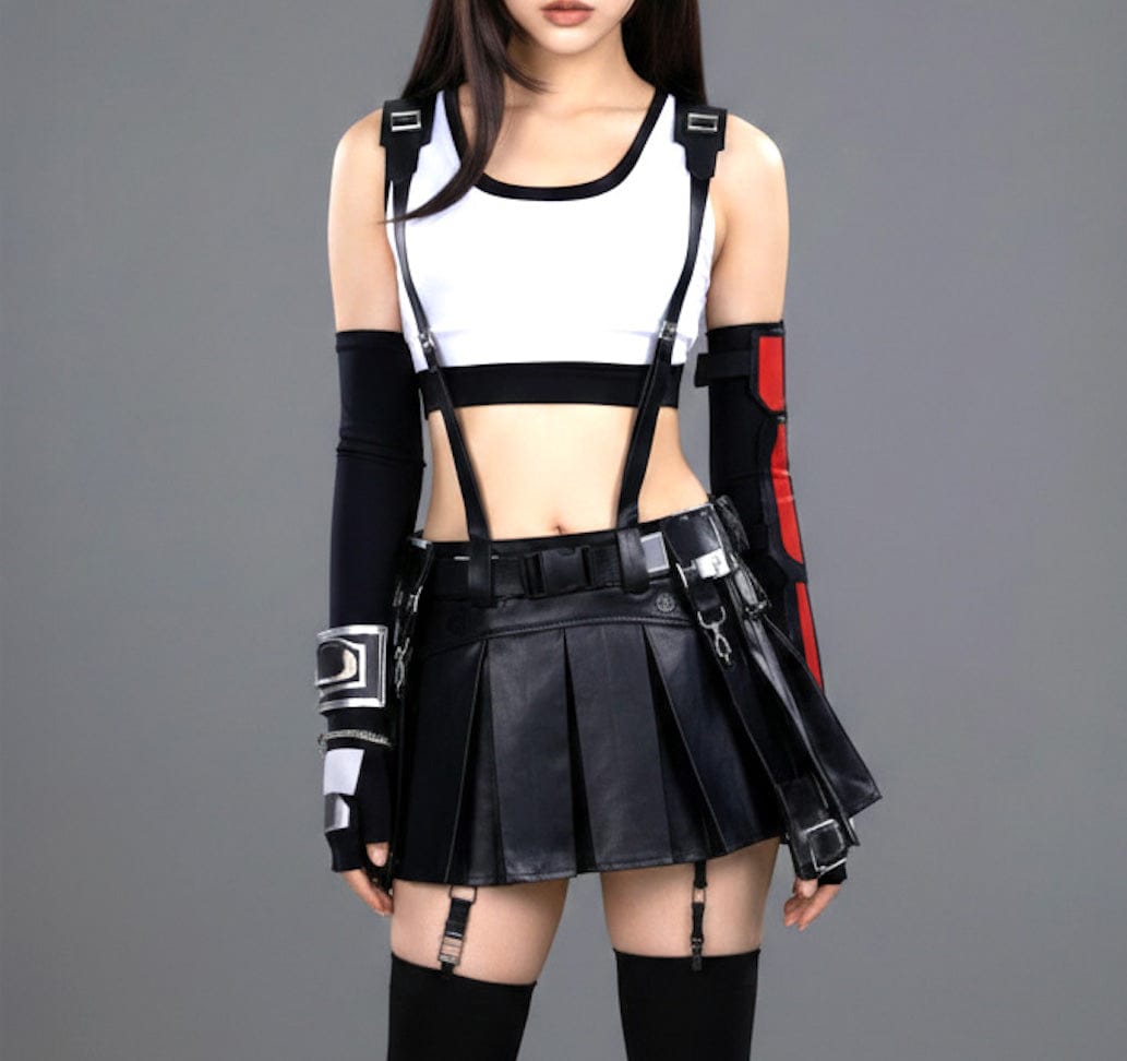 Costume / XS Tifa Lockhart Final Fantasy Cosplay / Tifa Lockhart Wig