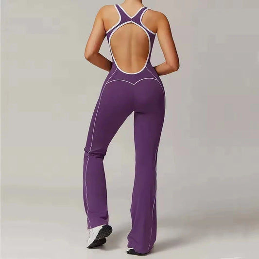 Crimson Purple / S Full Body Yoga Suit/ Gym Suit/ Bodycon (Starlight)