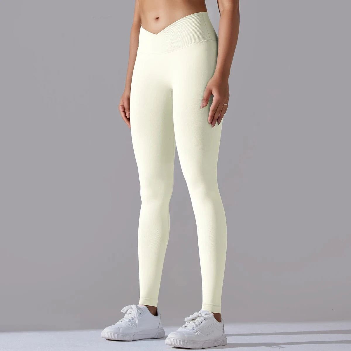 Crossover Waist Women Yoga Leggings / Victorious BioSync Leggings