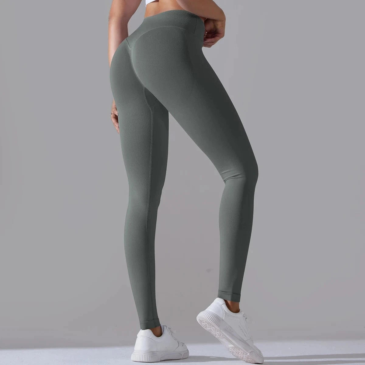 Crossover Waist Women Yoga Leggings / Victorious BioSync Leggings