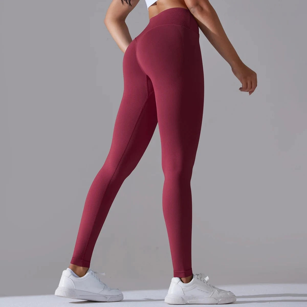 Crossover Waist Women Yoga Leggings / Victorious BioSync Leggings