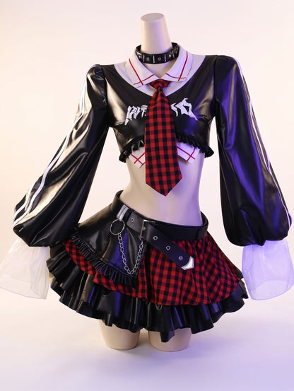 Cyber-Punk Asuka Langley Cosplay Set