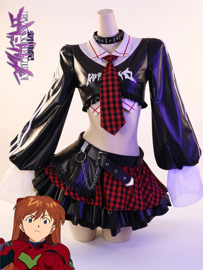 Cyber-Punk Asuka Langley Cosplay Set