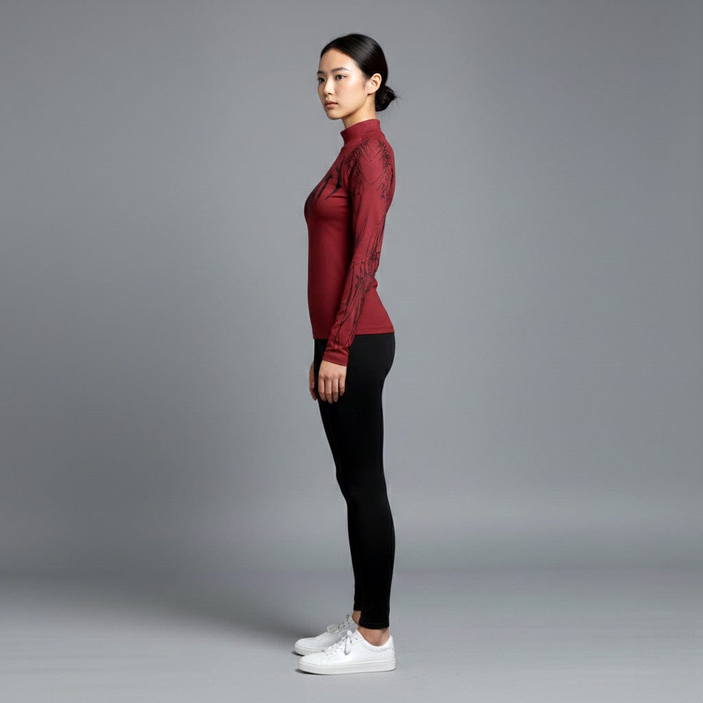 Cyber Sigil Long Sleeve Sports T-shirt / Korean Fashion Gothic Shirt