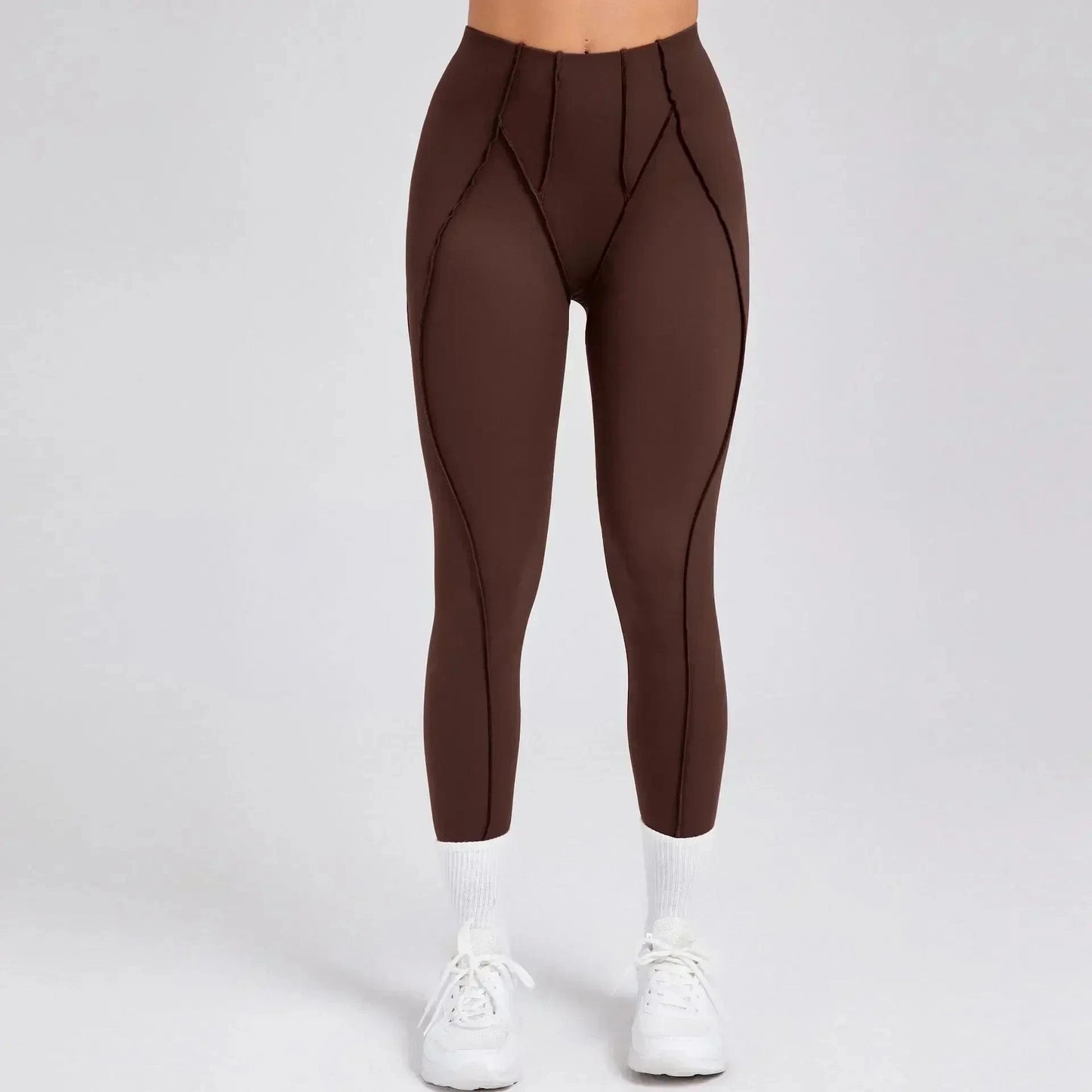 Dark Brown / S Victorious "Power-Up" Seamless Workout Leggings
