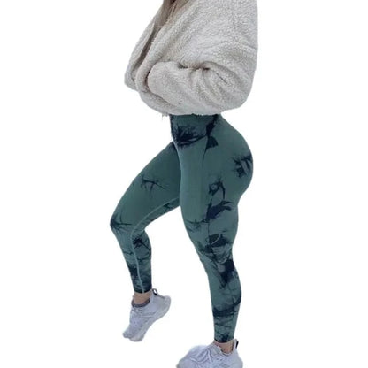 Dark green / XL 73-94KG Victorious Romulus Radiance Tie-Dye Seamless Leggings