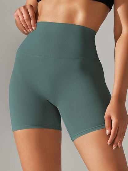 Dark Green / XS Biker Shorts Medium-Height/ Women's Gym Shorts /Yoga Shorts (Ellie Survivor's Edge)