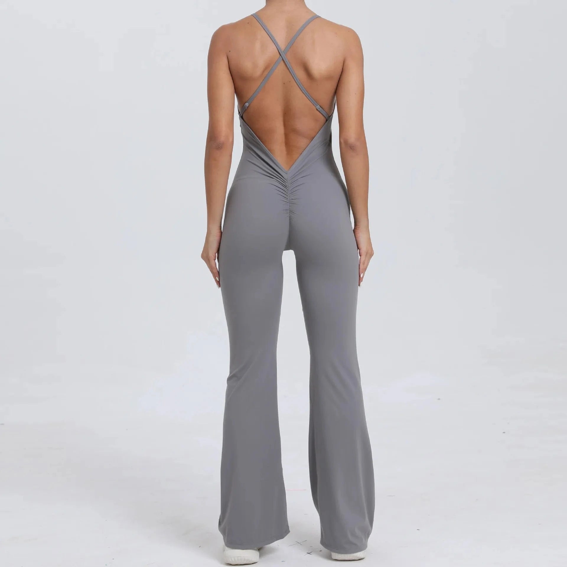 Dark grey / S Victorious BalanceFlow V Back Bodysuits