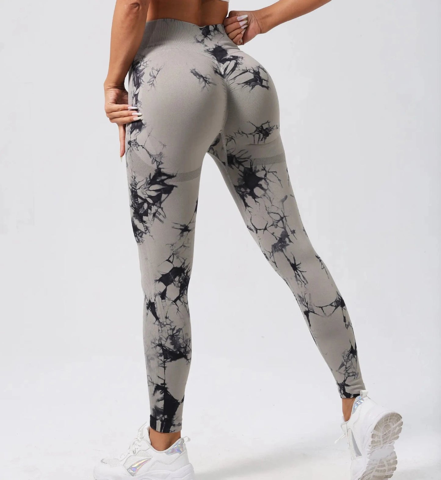 Dark Grey / S Victorious Galactic Vortex Tie Dye Leggings