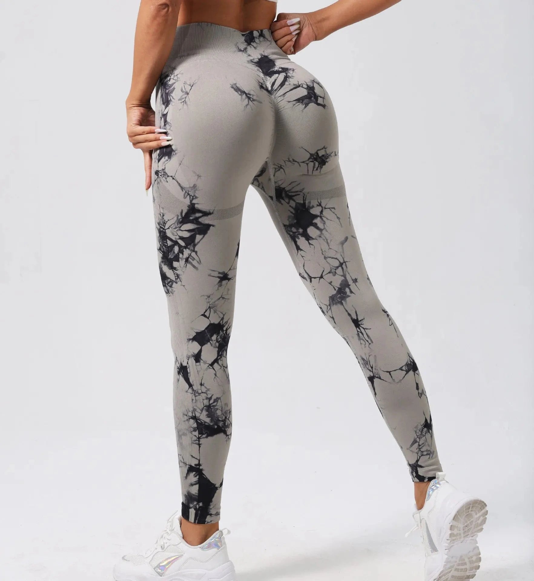 Dark Grey / S Victorious Galactic Vortex Tie Dye Leggings