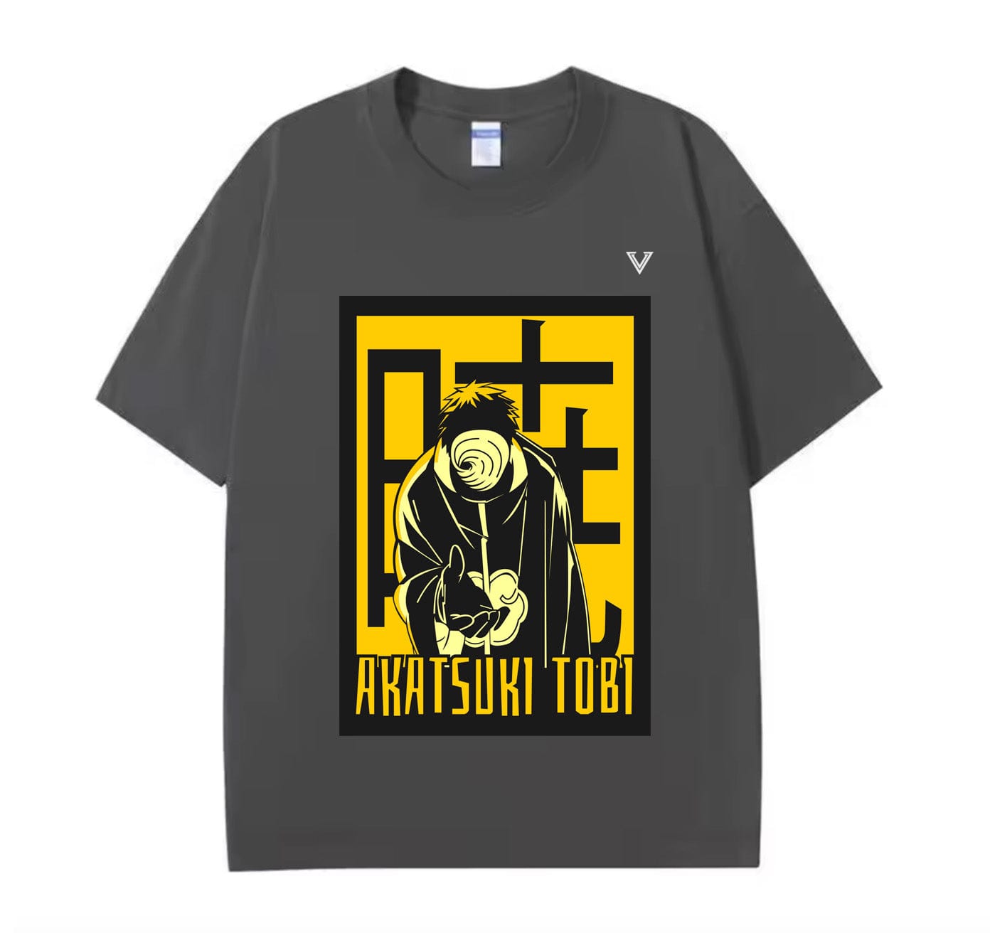 Dark Grey / XS Akatsuki Tobi (Naruto) Anime Oversize T-Shirt