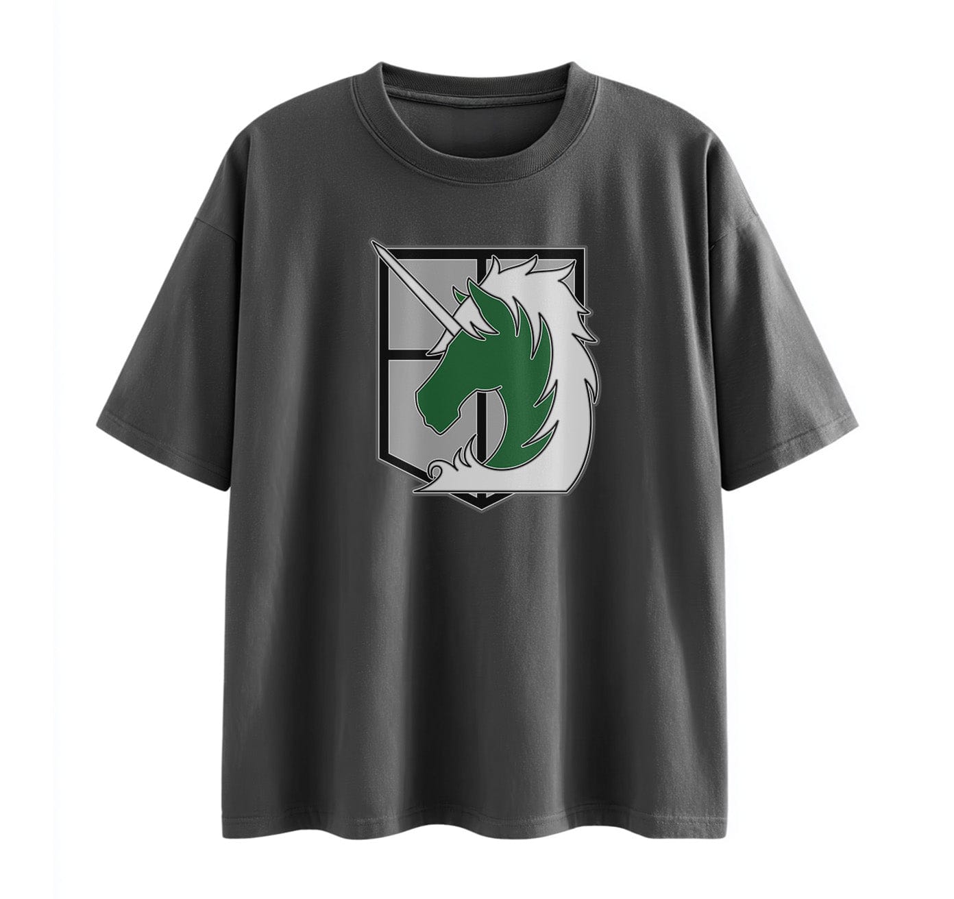 Dark Grey / XS Brigade (Attack On Titan) Oversize T-Shirt