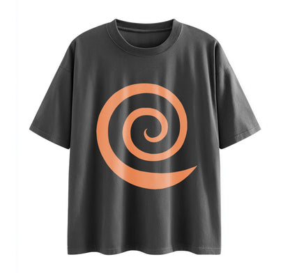Dark Grey / XS Nine‑Tails Mode Anime (Naruto) Oversize T-Shirt