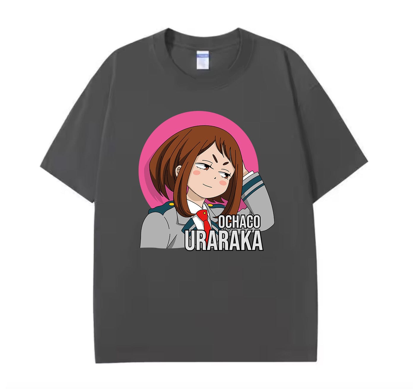 Dark Grey / XS Ochaco Uraraka (My Hero Academia) Anime Oversize T-Shirt