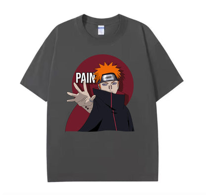 Dark Grey / XS Pain (Naruto) Anime Oversize T-Shirt