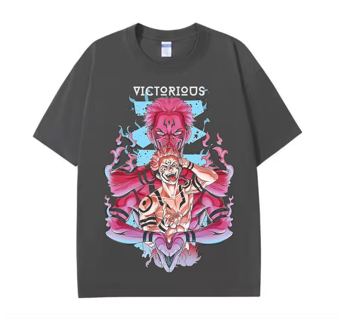 Dark Grey / XS Sukuna (Jujutsu Kaisen) Anime oversize T-Shirt