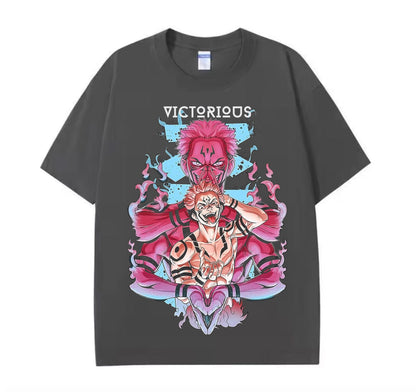 Dark Grey / XS Sukuna (Jujutsu Kaisen) Anime oversize T-Shirt