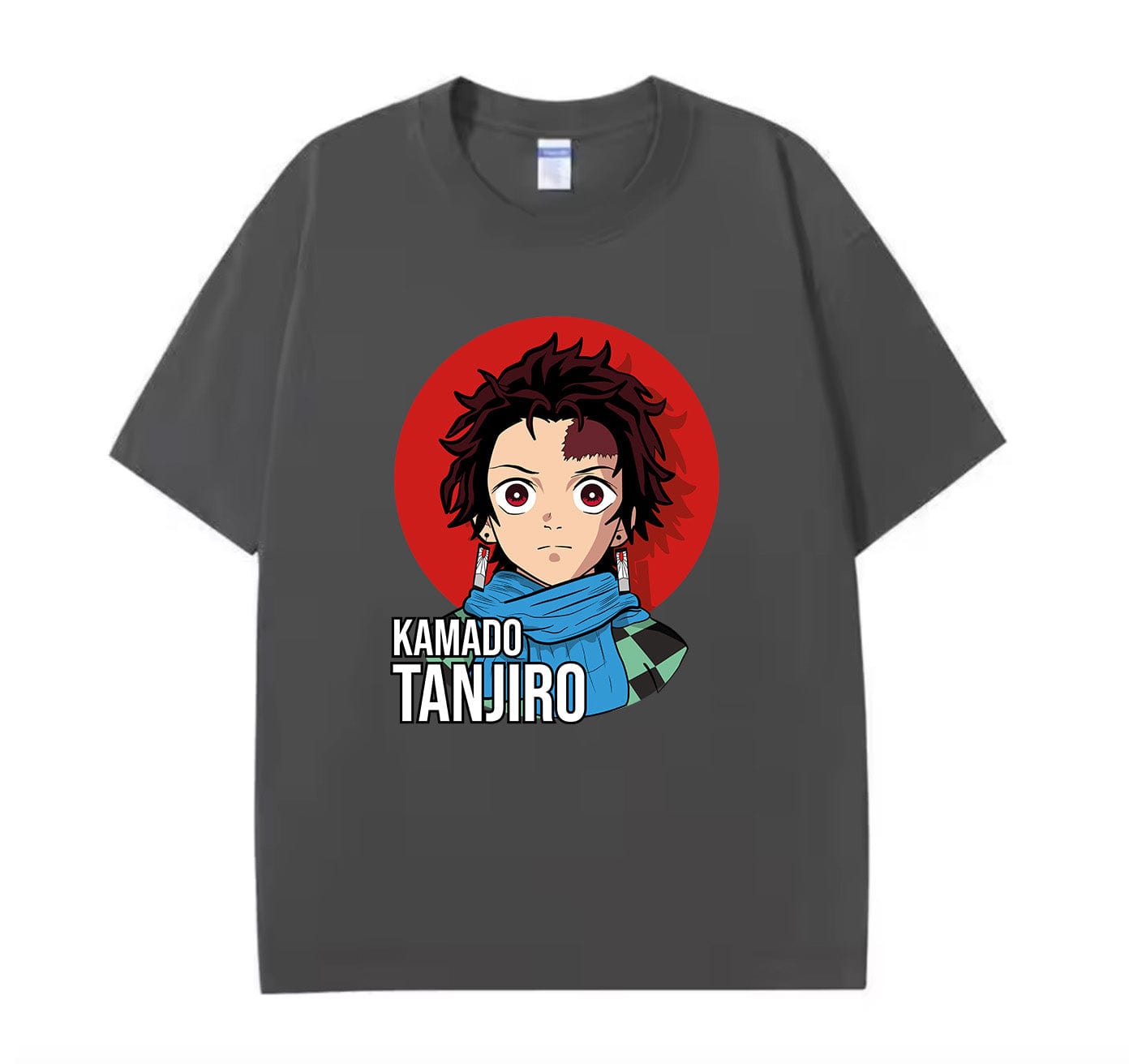 Dark Grey / XS Tanjiro (Demon Slayer) Anime Oversize T-Shirt