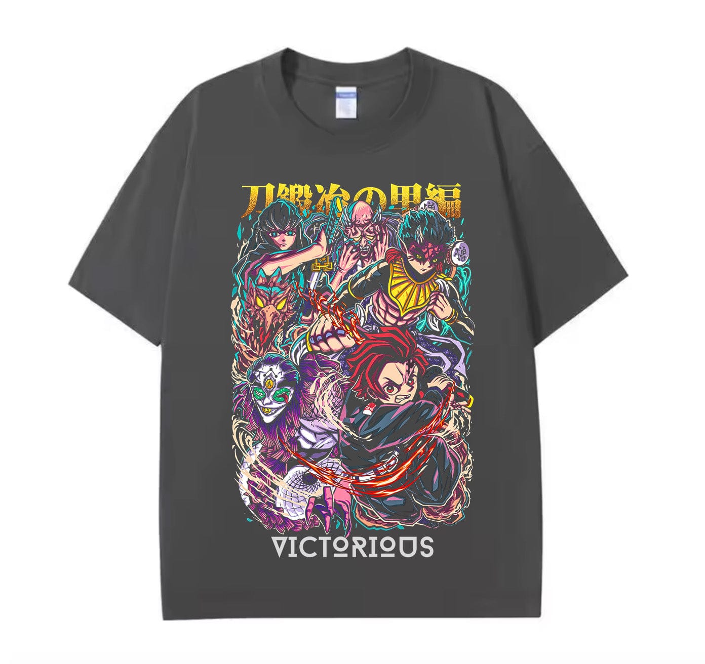 Dark Grey / XS Tanjiro (Demon Slayer) Anime Oversize T-Shirt