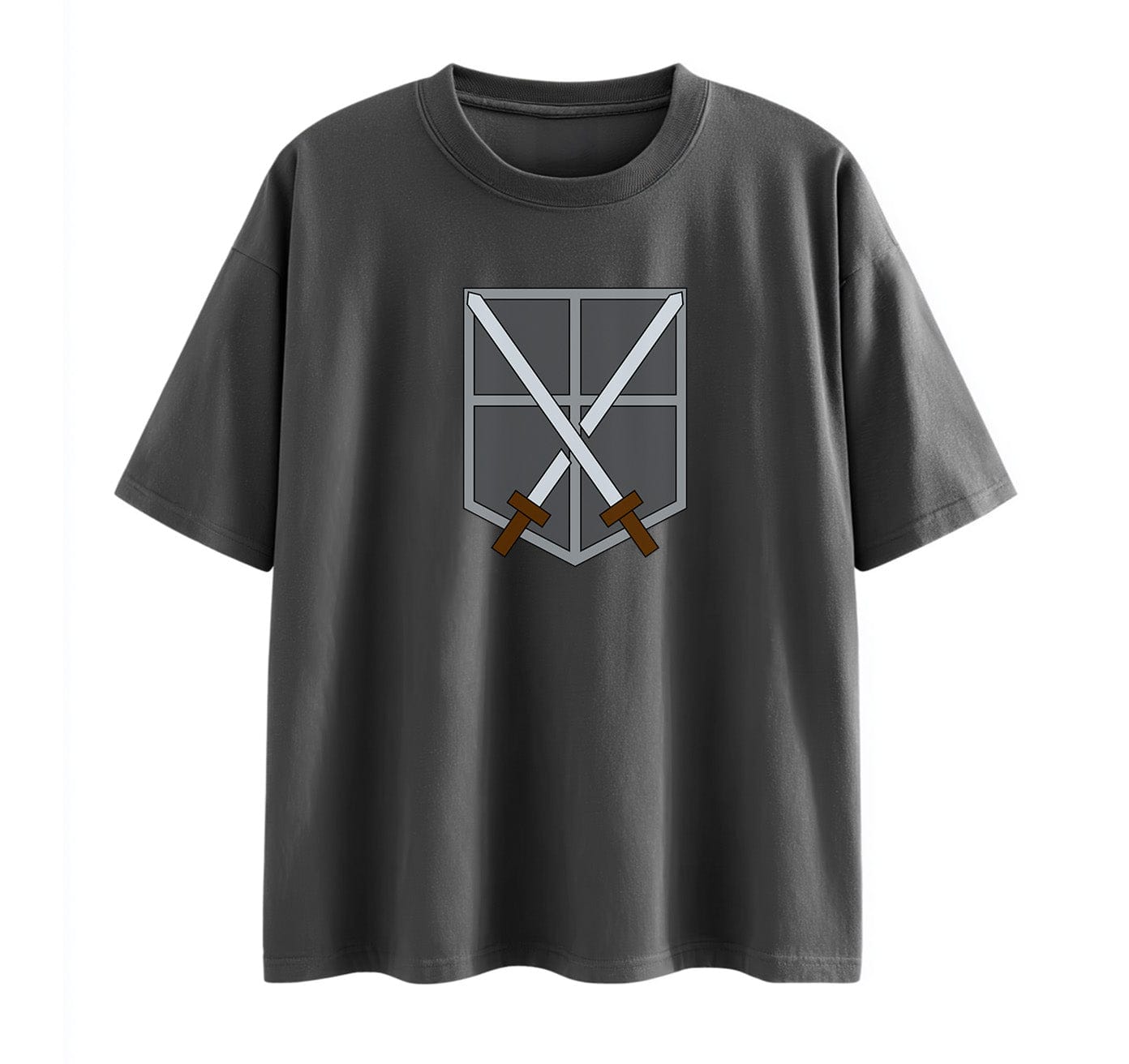 Dark Grey / XS Training Corps (Attack On Titan) Oversize T-Shirt