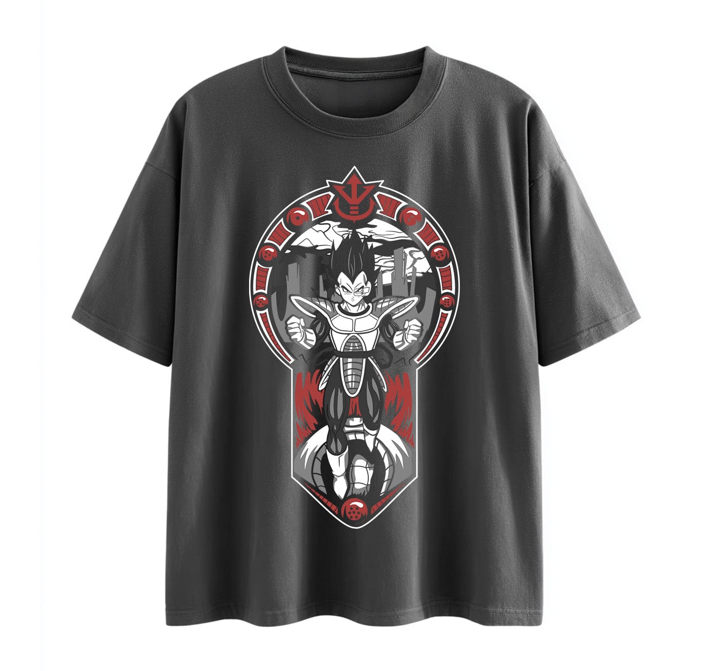 Dark Grey / XS Vegeta (Dragon Ball-Z) Anime Oversize T-Shirt