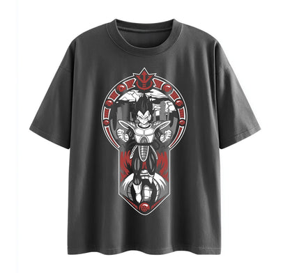 Dark Grey / XS Vegeta (Dragon Ball-Z) Anime Oversize T-Shirt