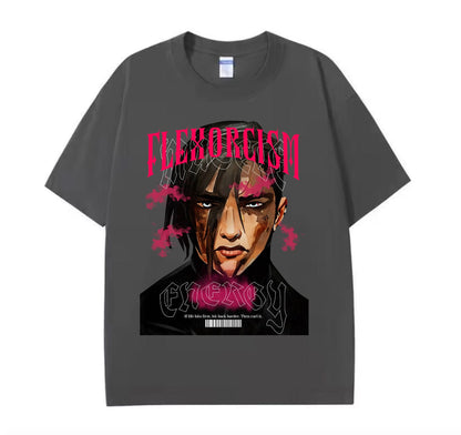Dark Grey / XS VI Flexorcism (Arcane) Anime Oversize T-shirt
