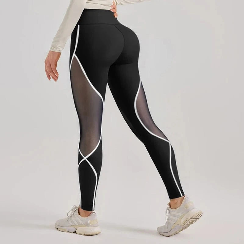 Dark Mesh Leggings/ Sports leggings/ Yoga Leggings
