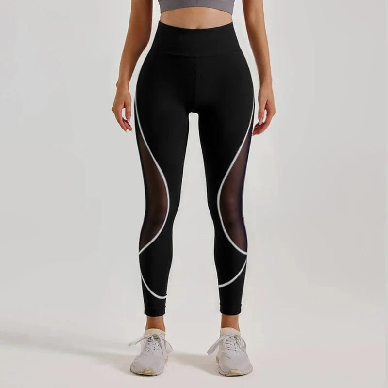 Dark Mesh Leggings/ Sports leggings/ Yoga Leggings