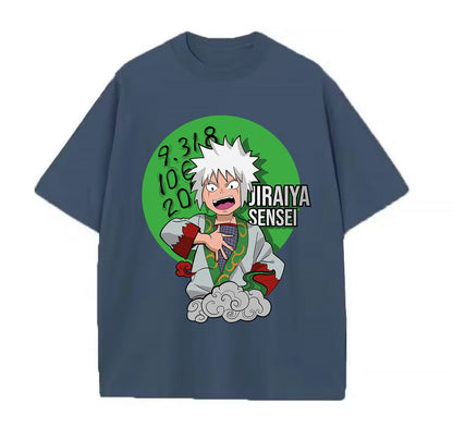 Denim blue / XS Jiraiya Sensei Anime Oversize T-Shirt